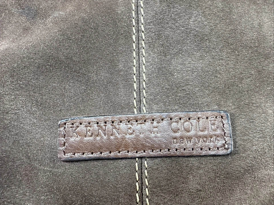 Bolso de Lona Kenneth Cole Gamuza y Cuero 21" Viaje Fin de Semana Marrón Foto 2 de 4