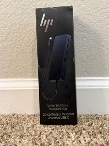 HP Universel USB-C Hub multiports 50H98AA HDMI USB-A Ethernet Noir Nouveau