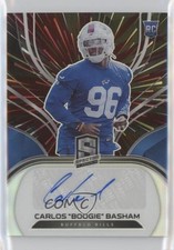 2021 Panini Spectra Rookie Hyper Prizm /60 Carlos Basham Jr Boogie Auto 0t3i