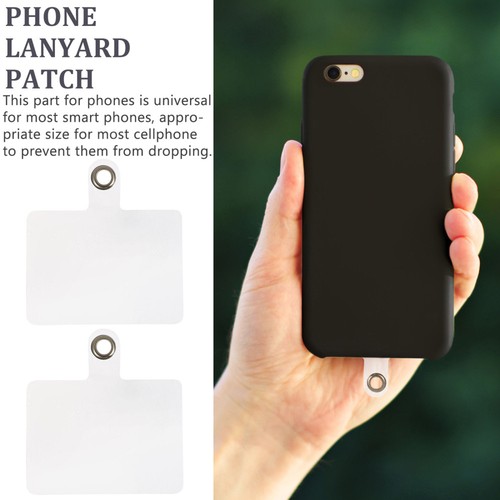 20 Pcs Mobile Phone Lanyard Clip Patch Transparent Universal Cell Strap Tab - 第 2/12 張圖片