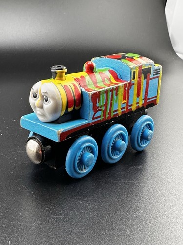 Thomas & seine Freunde Holzeisenbahn Lack gespritzt Thomas Vintage 2003 Zug Lok - Bild 2 von 13