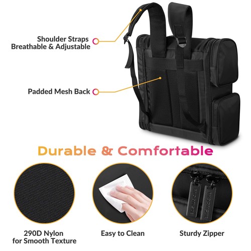 Byootique Hair Tools Travel Bag Barber Backpack Hairstylist Supplies Storage Bag - Picture 7 of 10
