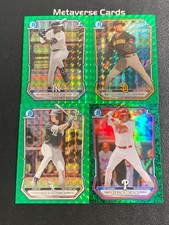 2026 Bowman Chrome 1st Shelton Anthony Mendez Torres Green Refractor /99 Lot*4