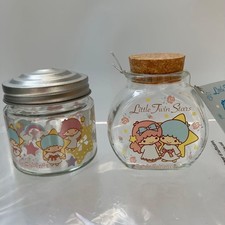 Little Twin Stars Mini Glass Bottle Set of 2 Sanrio Kiki Lala