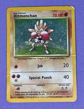Hitmonchan 7/102 Base Set Unlimited Holo Rare HP (A3)