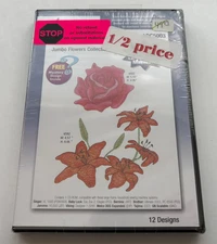 Amazing Designs: Jumbo Flowers Collection ADC5003 Embroidery Software