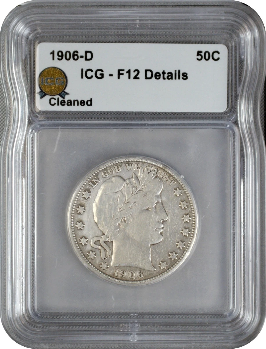 ICG Certified Barber US Half Dollars (1892-1915) for sale | eBay