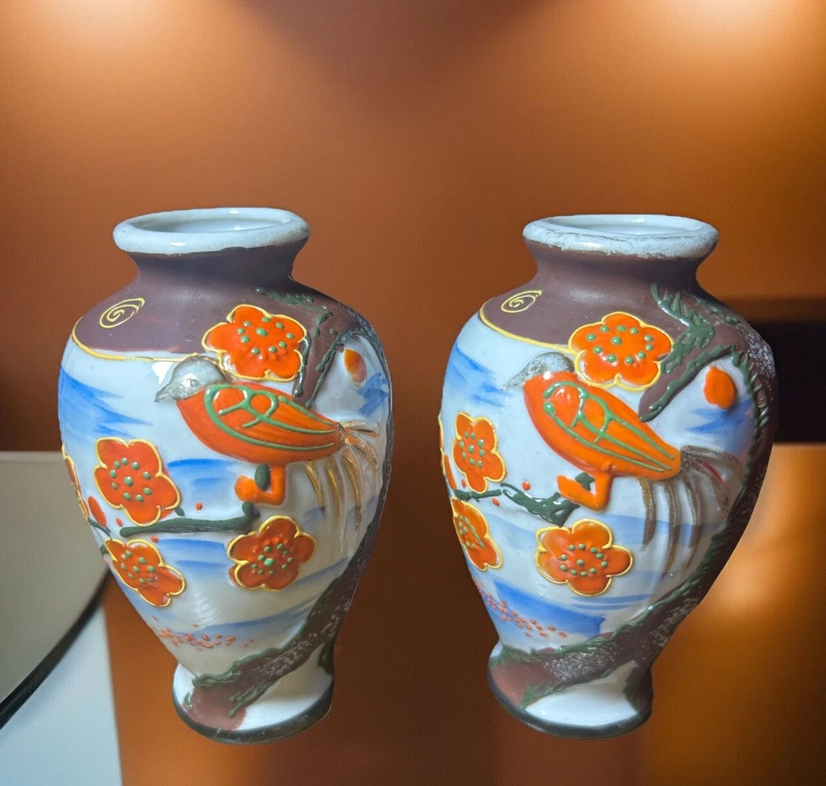 日本鸟花瓶收藏花瓶| eBay