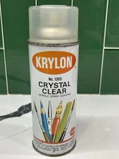 Vintage Krylon Crystal Clear Spray Coating Paint Can No 1303 Borden DISPLAY ONLY