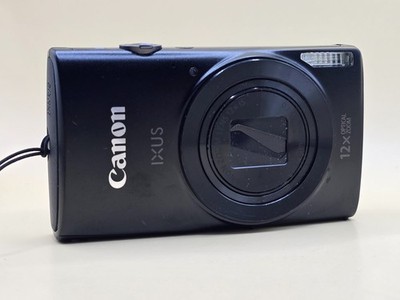 Canon IXUS 170 20MP Digital Camera Black 12x Zoom HD Tested Works