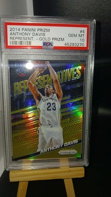 Anthony Davis 2014-15 Prizm Representatives GOLD Prizm #'d /10 PSA 10 POP 1
