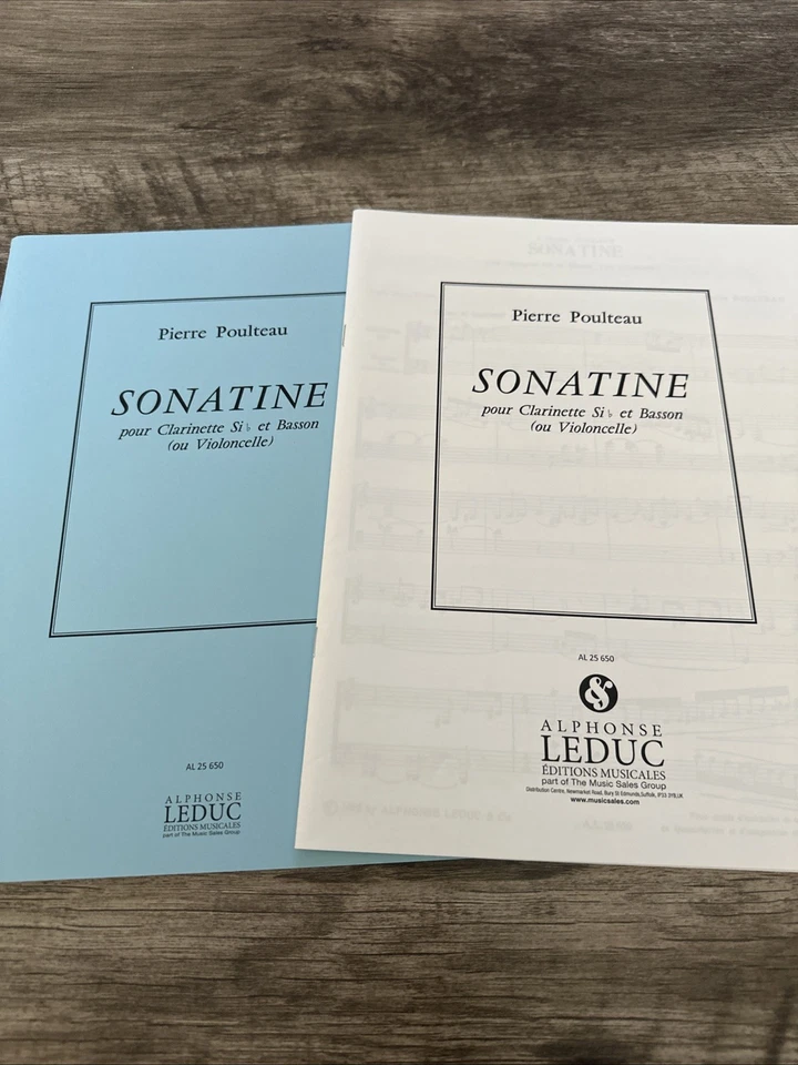 Duets for Clarinet and Bassoon: Bozza Contrastes III and Poulteau Sonatine - Image 3 of 3