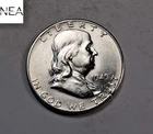 1949-S Franklin Half Dollar ~ Cracked Planchet Error ~ Uncirculated ~ (ZH606)