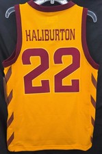 NEW Iowa State Cyclones Retro Brand 22 Tyrese Haliburton Basketball Jersey Men S