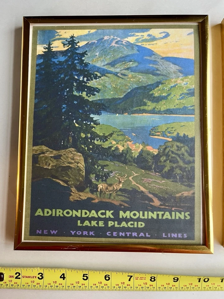 Vintage Brass Picture/Phote Frames w/Fine Art Prints - Set of 2; 8 X 10” - Image 2 of 4