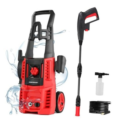 #ad Electric Pressure Washer 1850 PSI Max1.0 GPM 5quot; Wheels 18M Cord Hose Red $89.60