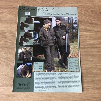 GUNS91 MAGAZINE ADVERT 12X9 SEELAND MOORLAND & TANJA SUITS