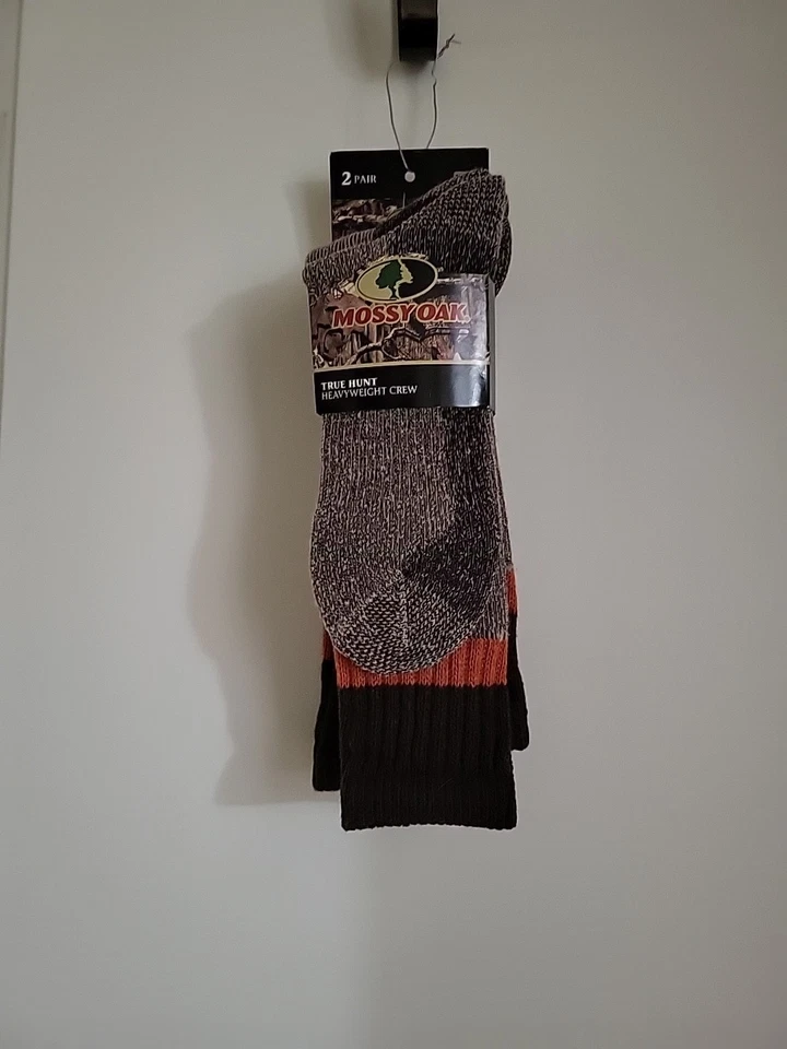 CALCETINES HOMBRE MUSSY OAK TRUE HUNT. TRIPULACIÓN DE PESO PESADO. Talla L. 9-12.5. 2PR. NWTS Foto 2 de 4