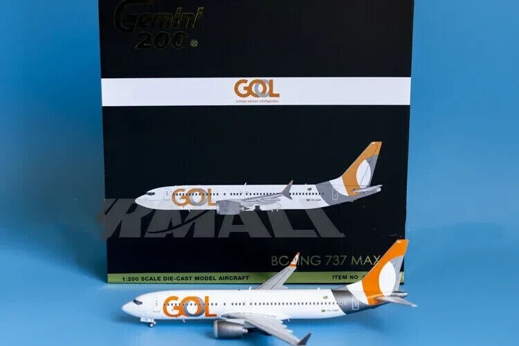 1/200 GOL ボーイング737 MAX 1:200 GeminiJets GOL BOEING 737 MAX 8 Passenger Airplane