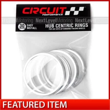 Circuit Performance 72.6 72.56 / 65.1 Aluminum Hub Centric Rings (Set of 4)