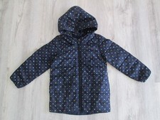 OLD NAVY girls puffer jacket 4 4T hooded ears water resistant polka dot
