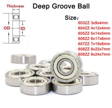 603 604 605 606 607 608 609ZZ Deep Groove Ball Ball Double Shielded Bearing