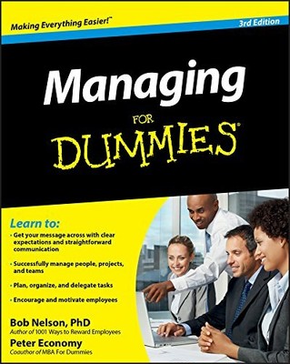 Managing For Dummies 3e by Nelson, Bob 0470618132 FREE Shipping