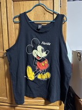 Vintage Mickey Mouse Florida TankTop Men XL Mickey Mouse Florida USA Made