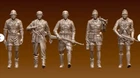 Peddinghaus 3 D Druck 1/72 72F074 5 Soldats De Dak Sortant