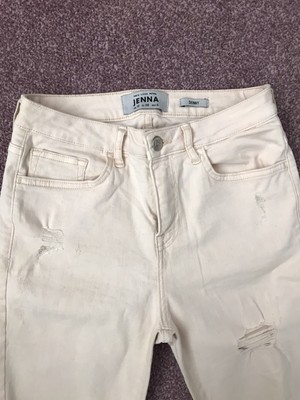 pale pink skinny jeans