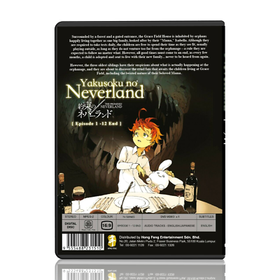 The Promised Neverland Yakusoku no Anime Season 1 & 2 DVD English