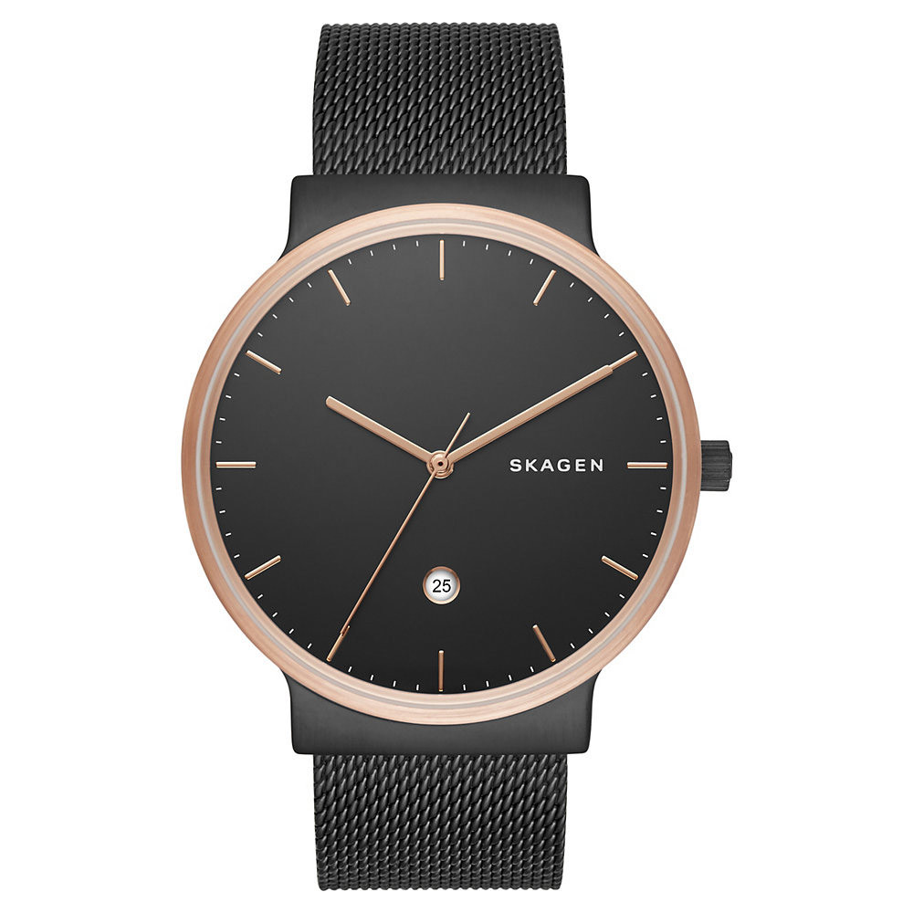 Skagen Armbanduhr Herrenuhr Skagen Schwarz Skagen Damenuhr Eckig