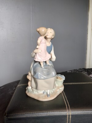 Large NAO by Lladro Figurine, “The Pampering Mother and Daughter