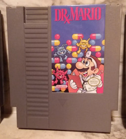 3 Vntg Nintendo NES Games w/ 2 Manuals - YOSHI, DR. MARIO & OPEN GOLF - Tested