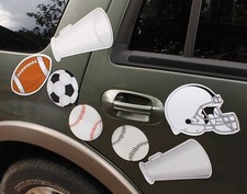7 Sports Magnetic car auto fridge kitchen sports decals,Blank Sports car Magnets