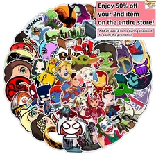 50pcs Waterproof Vinyl Stickers Marvel Heroes Animation Luggage Phone Laptop