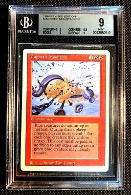 MTG Legends 1994 MAGNETIC MOUNTAIN BGS 9 MINT R R Magic The Gathering ...