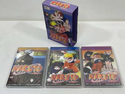 NARUTO SHIPPUDEN DVD & プレミアムCDセット Naruto Anime Part 4-6, Ep 77-148 DVD 3-Disc Box Set JAPAN IMPORT