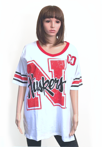 Nebraska Cornhuskers Emerson Street Damen-Tunika-Shirt Größe Medium Jersey Neu mit Etikett - Bild 2 von 4