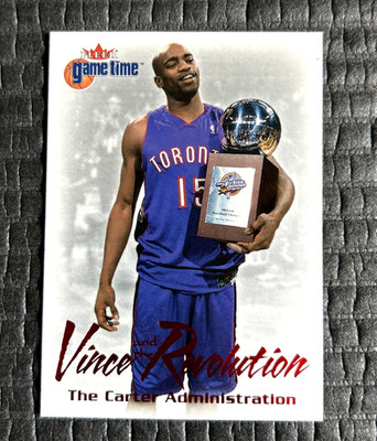 2000-01 Fleer Game Time Vince and the Revolution Vince Carter #6-15VR HOF