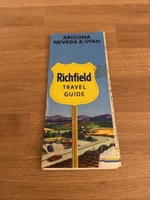 Vintage Richfield Travel Guide & Fold-Out Map Arizona, Nevada & Utah