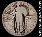 1927-D Standing Liberty Quarter- Silver Semi Key Better Date No Reserve #i8025