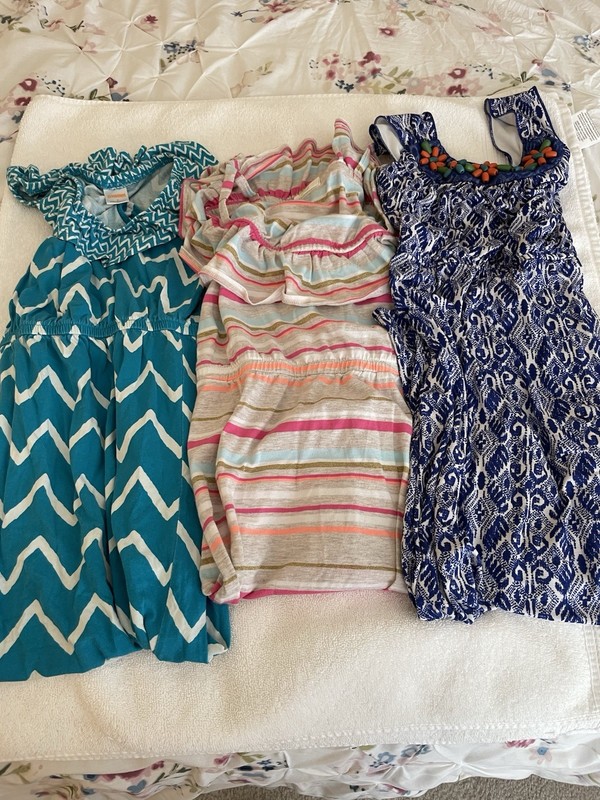 Youth Dresses Lot Of Three, Sizes 7-8, Gymboree, Crazy 8,Trixxi, Very Beachy