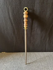 Vintage R.H. Forschner Honing Steel Rod Knife Sharpener 20” Long Wood Handle USA