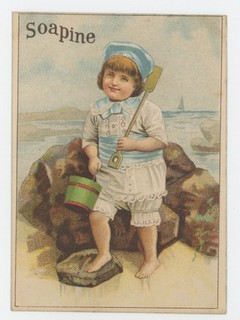 Mr Fancy Cancel Soapine Kendall Mfg Co Providence RI Vintage Ad Card #1767