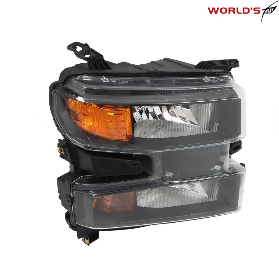 For Chevrolet Silverado 1500 2019 2020 2021 Headlight Halogen Black Right Side - Image 4 of 4