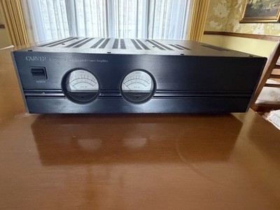 RESTORED/UPGRADED - CARVER A-220 STEREO POWER AMPLIFIER WITH ANALOG WATT METERS