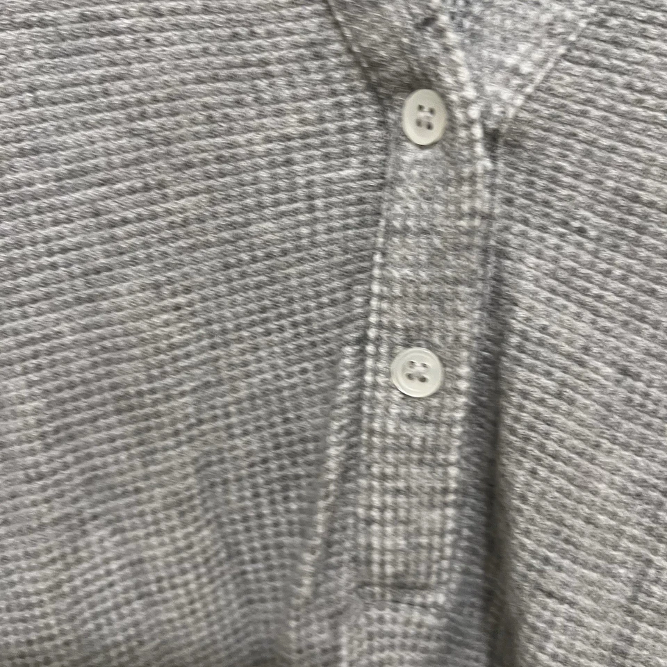 James Perse Mujer Gris Manga Larga Henley 100% Algodón 4 XL Foto 2 de 4