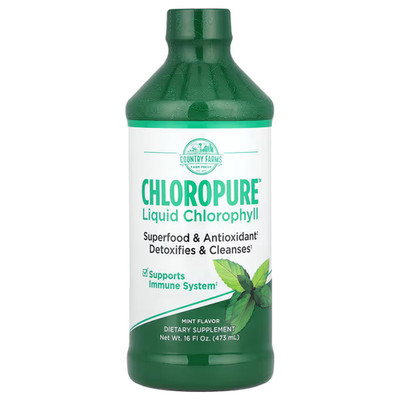 Country Farms Chloropure Liquid Chlorophyll   Mint 16 fl.oz