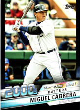 2020 Topps Update Series - Decades Best Batters Miguel Cabrera #DB-63 Black /299